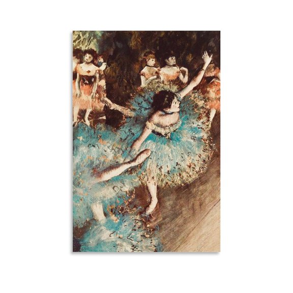 Painter Edgar Degas Works Ballet Dancer Poster Wall Art Poster Scroll Canvas Painting Picture Living Room Decor Home 12x18inch(30x45cm)