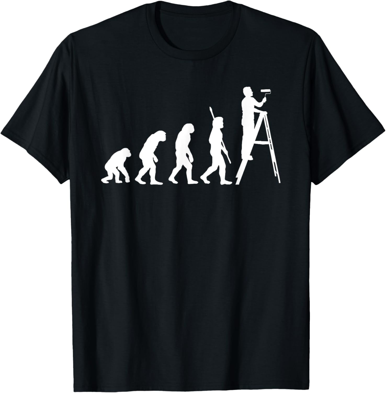 Painter Evolution Funny Painter Master Painters T-Shirt - Walmart.com 