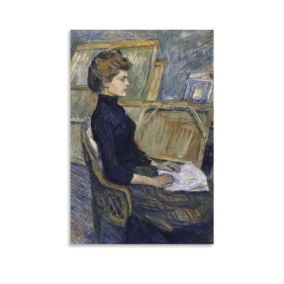 Painter Henri De Toulouse-Lautrec Famous Helen Valli Posters Room Aesthetic Poster Print Art Wall Painting Canvas Posters Gifts Modern Bedroom Decor 16x24inch(40x60cm)