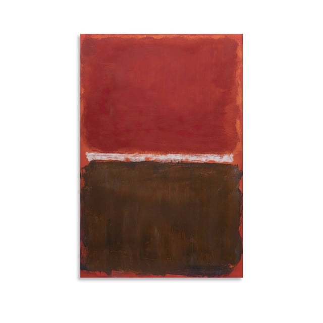 Abstrack Backcolor Painter Mark Rothko Abstract Color Field (Black And White) Posters ...