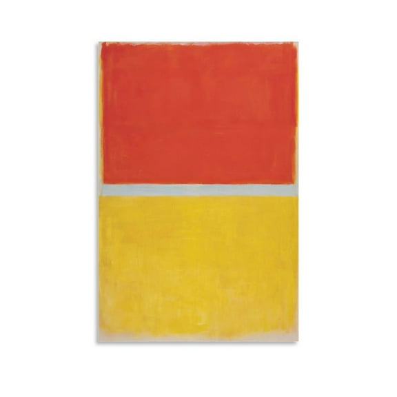 Painter Mark Rothko Abstract Color Field (Red And Yellow) Posters Art Poster Scroll Painting Picture Decor 20x30inch(50x75cm)