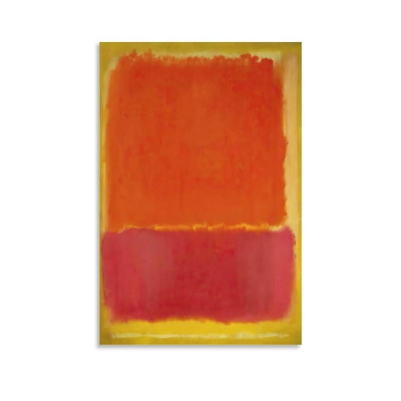 Painter Mark Rothko Abstract Color Field Yellow Purple Rose Red Posters (5) Painting On Art Poster Scroll Picture Prints Decor Posters 24x36inch(60x90cm)