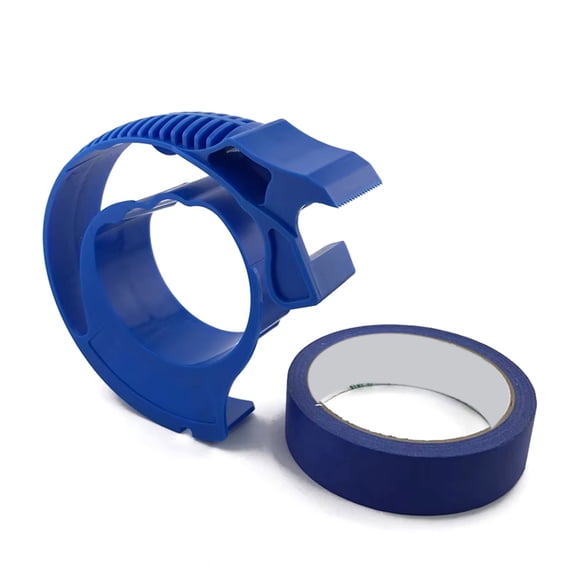 Painter Masking Tape Applicator Dispenser Machine with Tape Cutting Tool for Repair and Beautify Crack in Tile Blue