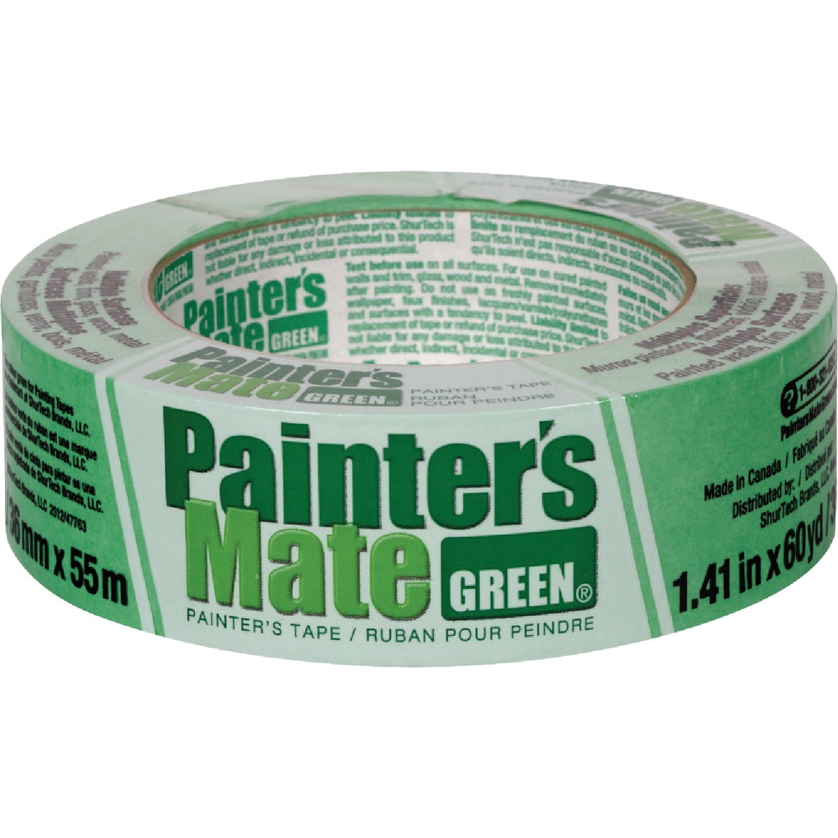 Painter'S Mate Masking Tape 1.41 " X 60 Yard Green