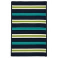 thumbnail image 1 of Painter Stripe Rug - Navy Waves 4'x6', 1 of 1