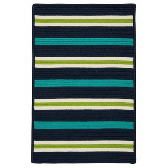 Painter Stripe Rug - Navy Waves 5'x7'