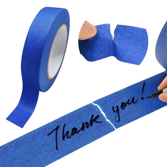 Painter Tape - 12mm Colored Duct Tape - Thin Paint Tape for Edge Painting - Oil Paint Tape for DIY - 1 Pack - Blue