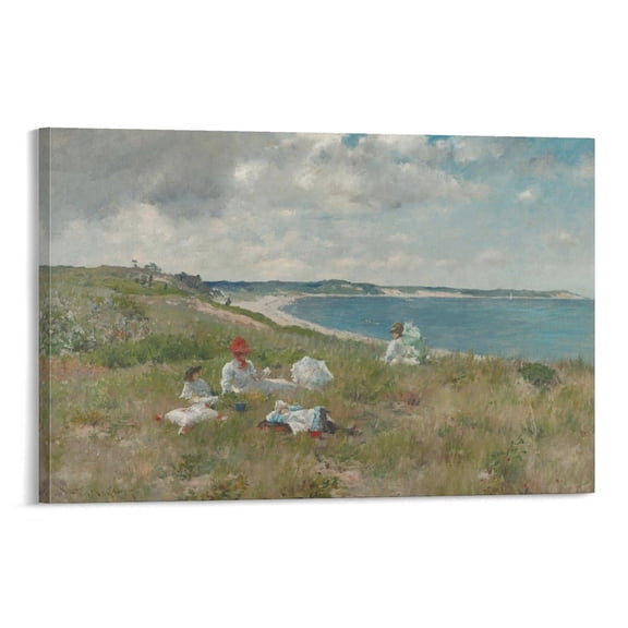 Painter William Merritt Chase Idle Hours Poster Print Photo Art Painting Canvas Poster Home Decorative Bedroom Modern Decor Posters Gifts 16x24inch(40x60cm)