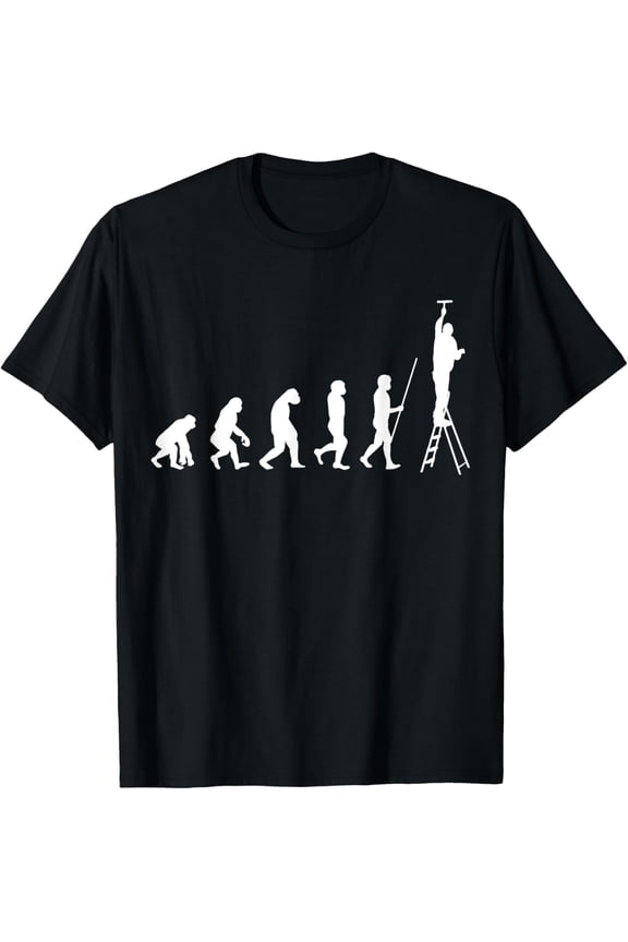 Painter evolution | Funny gift for painters master painters T-Shirt men and women can wear, black, white, gifts