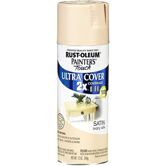 Painter's Touch 2X 12 Oz Ivory Silk Cover Spray Paint Satin [Set of 6]6