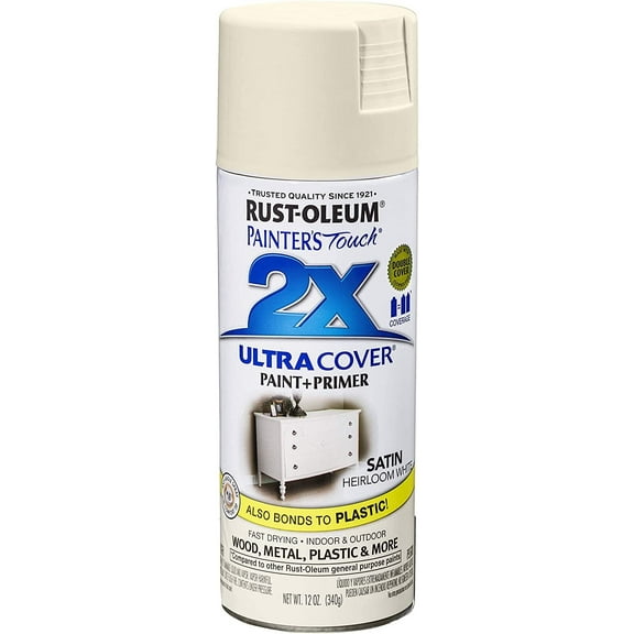 Rust-Oleum 249076-6 PK Painter's Touch 2X Ultra Cover, 6 Pack, Satin Heirloom White