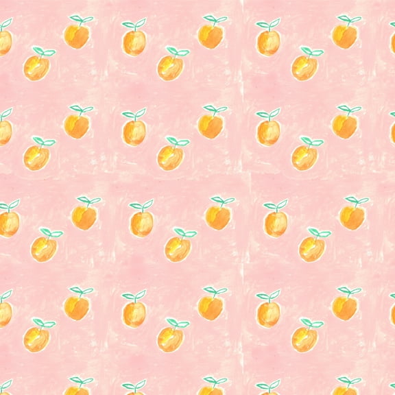 Painterly Citrus Oranges Pattern Premium Roll Gift Wrap Wrapping Paper