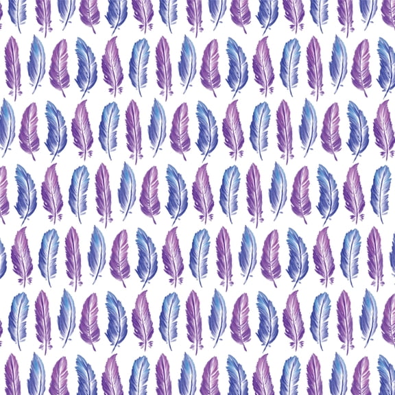 Painterly Feathers Pattern Premium Roll Gift Wrap Wrapping Paper