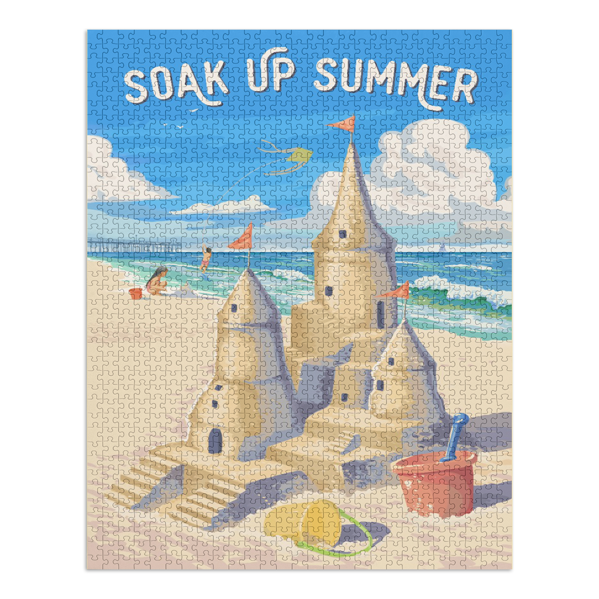 Painterly, Soak Up Summer, Sand Castle (1000 Piece Puzzle, Size 19x27 ...