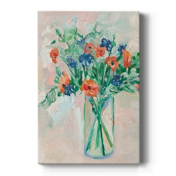 Painterly Soft Bouquet II Premium Gallery Wrapped Canvas - Ready to Hang
