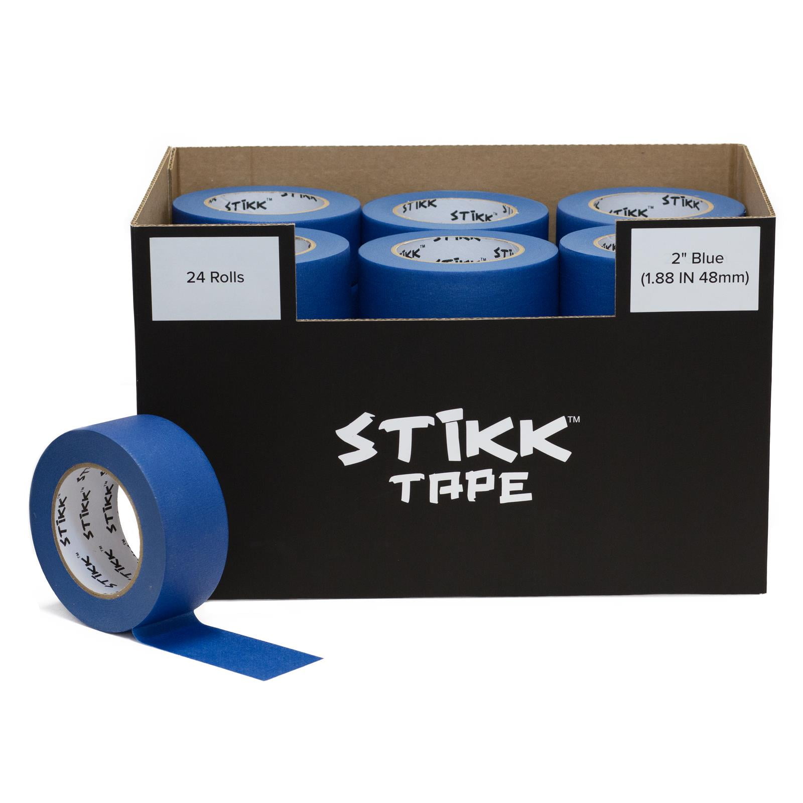 Painters Masking Tape Blue 24 Roll Case Of 2" x 60 Yards (48mm x 55m) STIKK