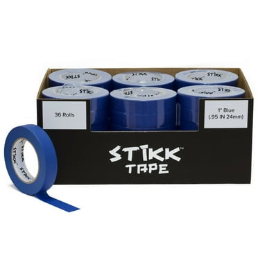 Painters Masking Tape Blue 36 Roll Case Of 1" x 60 yards (24mm x 55m) STIKK