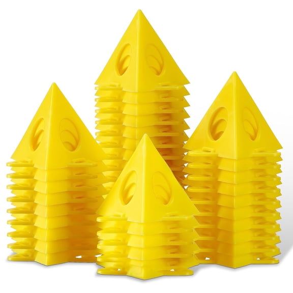 Painters Pyramid Stands: 36pcs Painting Pyramids Stands for Cabinet Doors Paint & Pouring - Mini Triangle Cone Paint Tripods for Canvas Risers Support - Art DIY Woodworking Tools Accessories