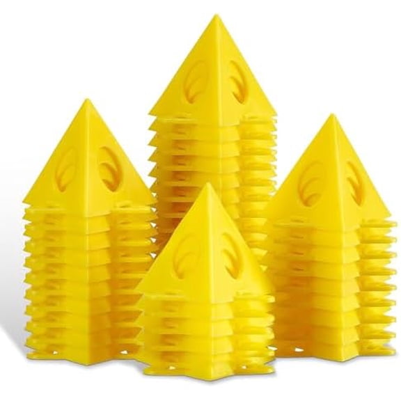 Painters Pyramid Stands: 36pcs Painting Pyramids Stands for Cabinet Doors Paint & Pouring - Mini Triangle Cone Paint Tripods for Canvas Risers Support - Art DIY Woodworking Tools Accessories