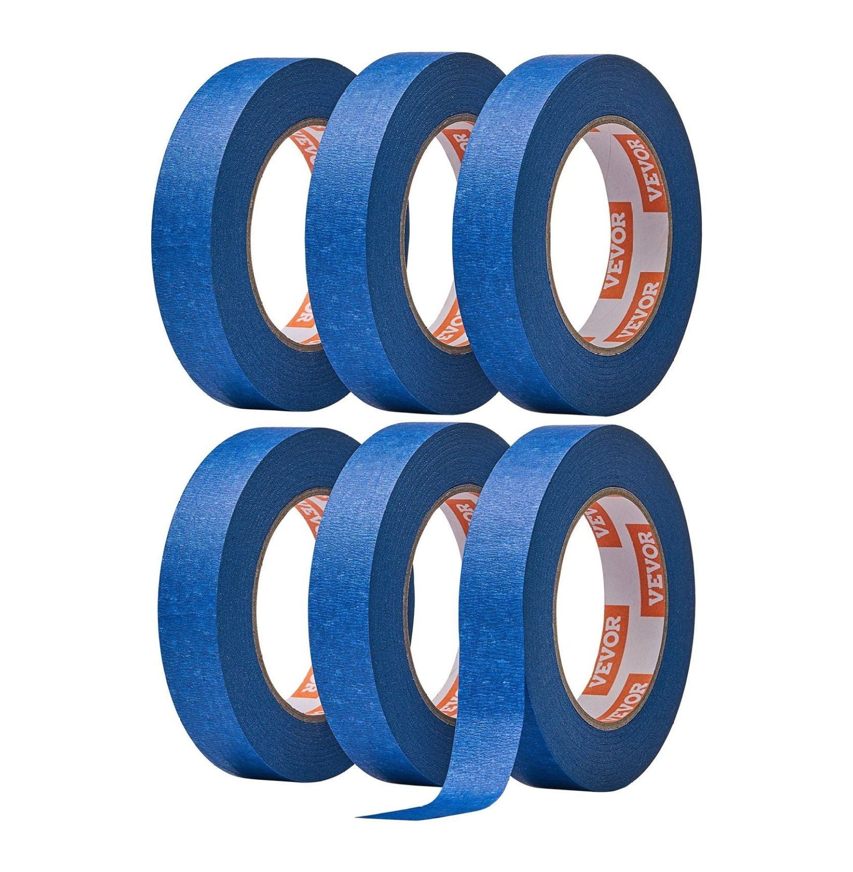 Painters Tape 1 Inch Wide (0.94 In x 60 Yds) 6 Rolls Blue Painter Masking Tape