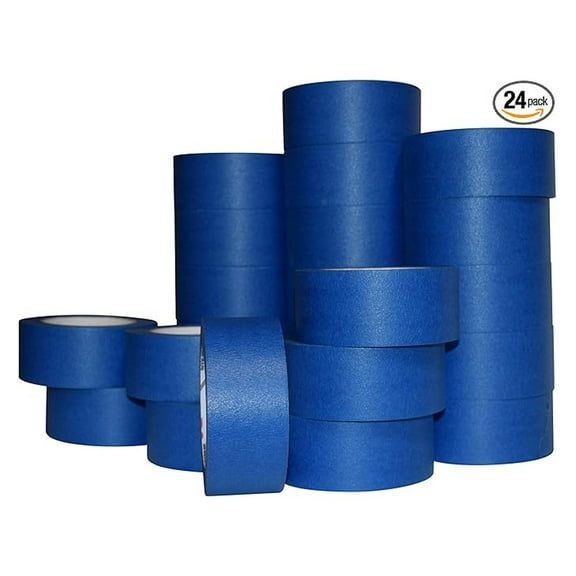 Painters Tape 2 Inch x 60 Yard (24 Roll Case) - Blue Masking Tape for Painting, Clean Lines, No Residue - Professional Grade, Made in USA