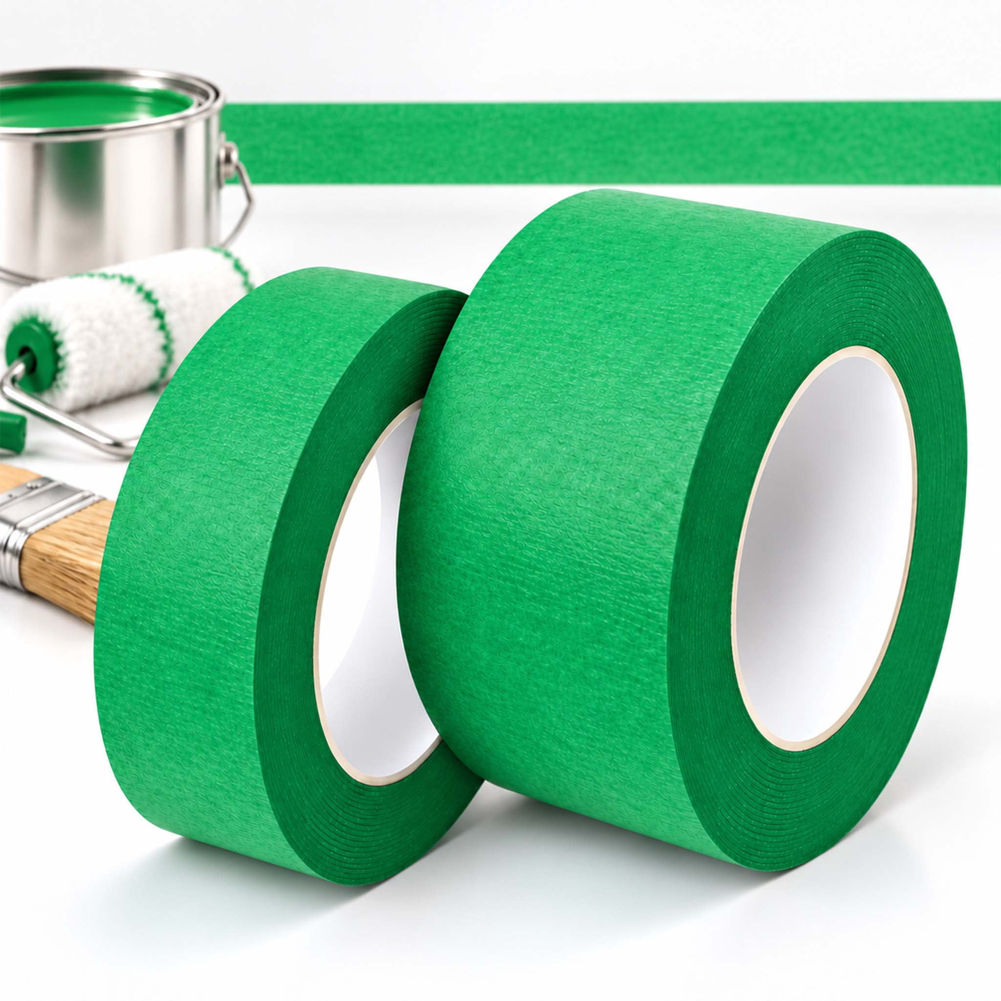 Watch Hand Protection Painters Tape Masking Tape - 1 and 2 Inch Width - 110 Feet Hand Tear ...