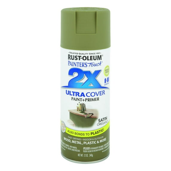 Painters Touch 249069 Painter's Touch 2X Spray Paint, Satin Oregano, 12-oz. - Quantity 1