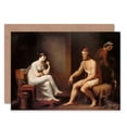 thumbnail image 1 of Painting Allegory Greek Tischbein Odysseus And Penelope Greetings Card Plus Envelope Blank inside, 1 of 3