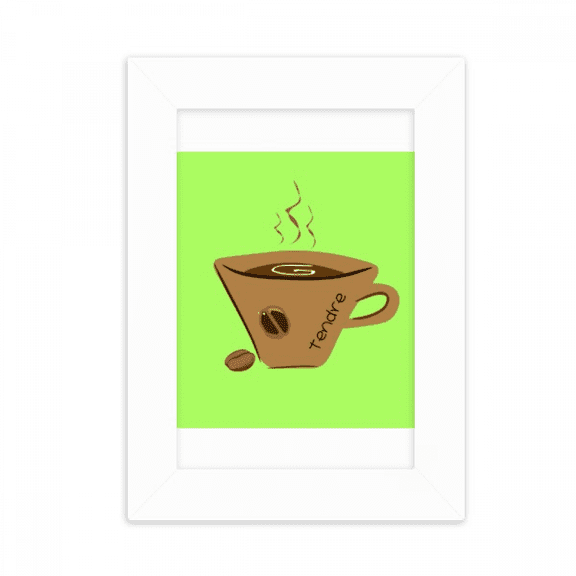 Painting Bodied Coffee Cup Espresso Desktop Photo Frame Picture Display Decoration Art Painting