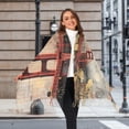 thumbnail image 1 of Painting Bridge and Moon Winter Scarf for Women Fashion Warm Long Soft Blanket Scarves Gifts, 1 of 10