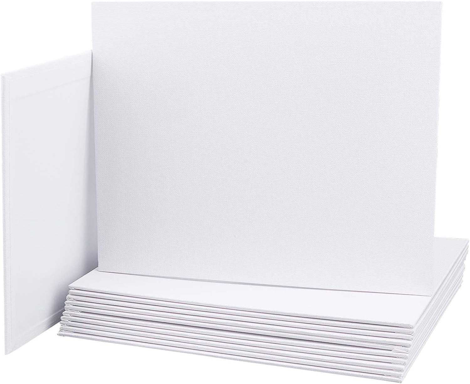 Painting Canvas Panel Drawing Boards Rectangle Canvas Panels for DIY Art Painting White 25x20x0.3cm