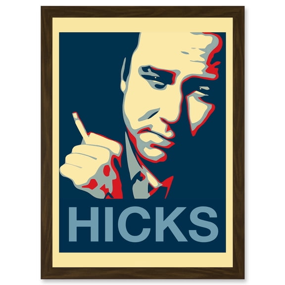 Painting Comedy Hero William Melvin Bill Hicks Hope Style Artwork Framed Wall Art Print A4