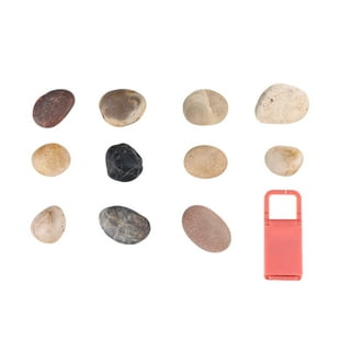 Ponwec 40PCS Rocks for Painting,Smooth Unpolished Craft Rocks Stones DIY  Rocks Flat Assorted Size and Shapes Range Around 1.5-2.36 Inch Each for  Kids Painting A…