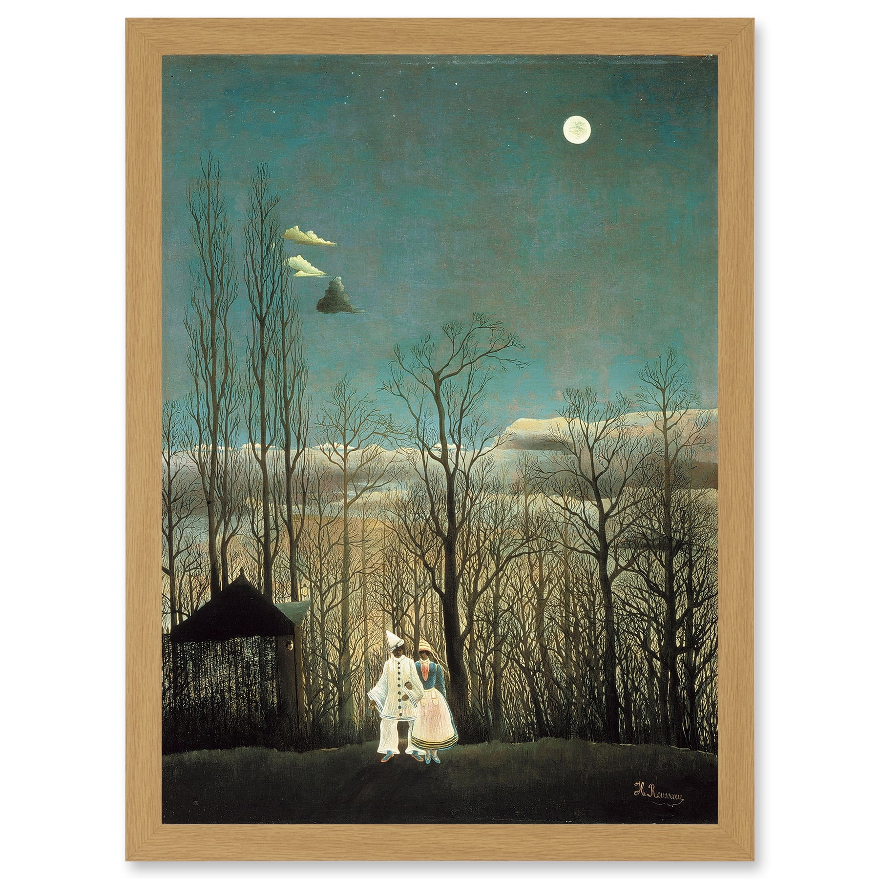 Painting Henri Rousseau A Carnival Evening Artwork Framed Wall Art ...