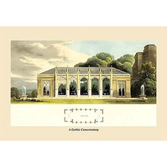 Painting Images for the Design and D_cor of a Country Home, Manor or Cottage especially in Canvas Poster Print by J. B. Papworth (18 x 24)