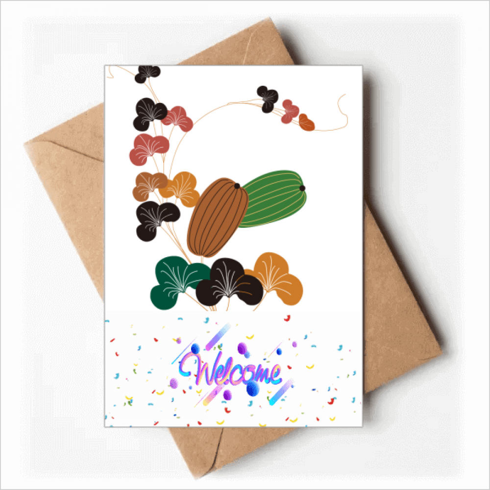 Painting Japanese Culture Pumpkin Welcome Back Greeting Cards Envelopes Blank