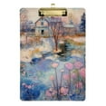 thumbnail image 1 of Painting Lake Houses Acrylic Clipboards 12 x 9 Inch A4 Size with Low Profile Clip Hanging Clipboard for Classroom School Office, 1 of 8