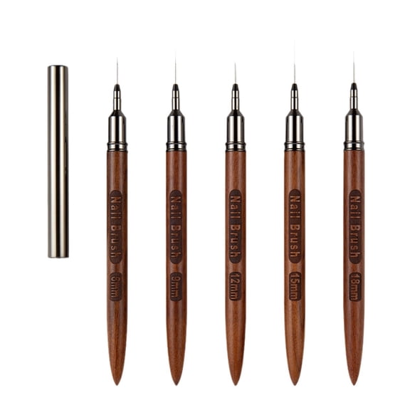 Painting Nails Art Brush Nails Art Liner Brush Dotting Drawing Tool 6/9/12/15/18mm Gel Polish Painting Brush