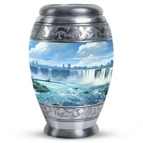 Painting Niagara Falls Cremation Urn - Mini Urns For Human Ashes - Tiny Urns For Human Ashes Keepsake - Urns For Human Ashes Adult Male - Funeral Urn (Size -3inch,1Pcs)