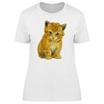 thumbnail image 1 of Painting Of A Cute Kitten T-Shirt Women -Image by Shutterstock, Female Small, 1 of 2