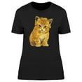 thumbnail image 1 of Painting Of A Cute Kitten T-Shirt Women -Image by Shutterstock, Female x-Large, 1 of 2