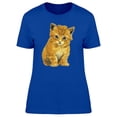 thumbnail image 1 of Painting Of A Cute Kitten T-Shirt Women -Image by Shutterstock, Female x-Large, 1 of 2