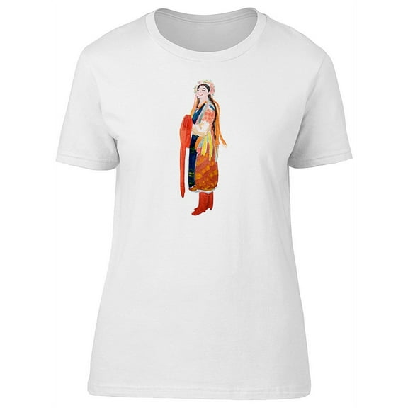 Painting Of An Ukrainian Girl T-Shirt Women -Image by Shutterstock, Female Medium