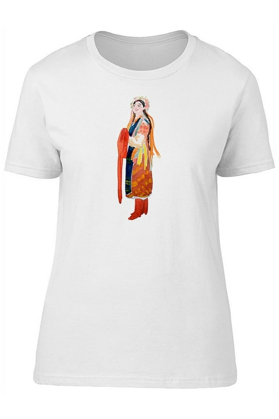 Painting Of An Ukrainian Girl T-Shirt Women -Image by Shutterstock, Female Medium