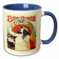 thumbnail image 1 of 3drose, Painting of Bitter Oriental by Livemont, 15oz Two-tone Blue Mug, 1 of 6