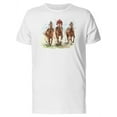 thumbnail image 1 of Painting Of Horse Racers T-Shirt Men -Image by Shutterstock, Male Medium, 1 of 4