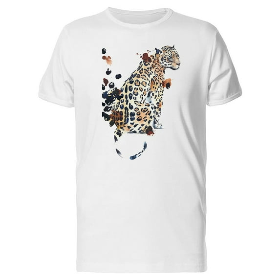 Painting Of Leopards Back T-Shirt Men -Image by Shutterstock, Male 3X-Large