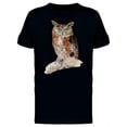 thumbnail image 1 of Painting Of Owl On Branch T-Shirt Men -Image by Shutterstock, Male 4X-Large, 1 of 2
