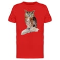 thumbnail image 1 of Painting Of Owl On Branch Tee Men's -Image by Shutterstock, 1 of 2