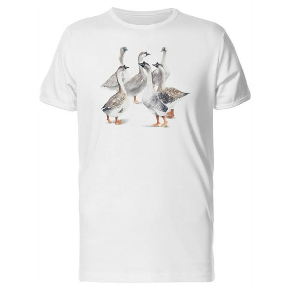 Painting Of Wild Geese T-Shirt Men -Image by Shutterstock, Male 4X-Large